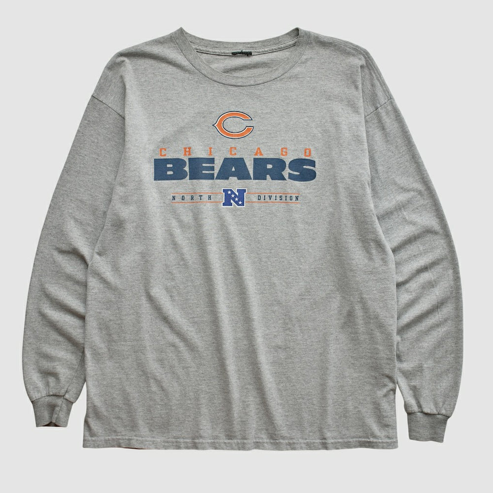 Fanatics Chicago Bears 2010s Long Sleeve T-shirt Heather Gray Vintage