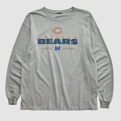 Fanatics Chicago Bears 2010s Long Sleeve T-shirt Heather Gray Vintage