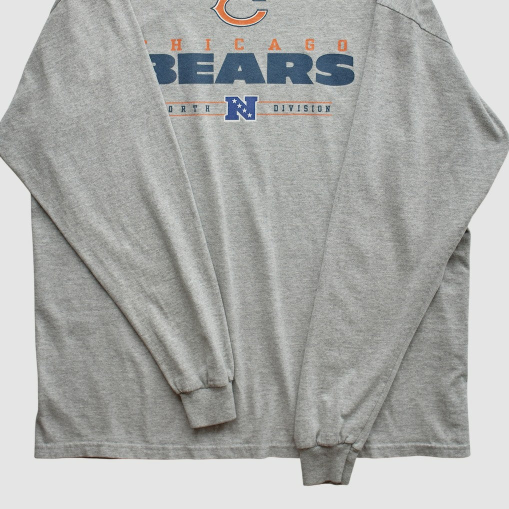 Fanatics Chicago Bears 2010s Long Sleeve T-shirt Heather Gray Vintage