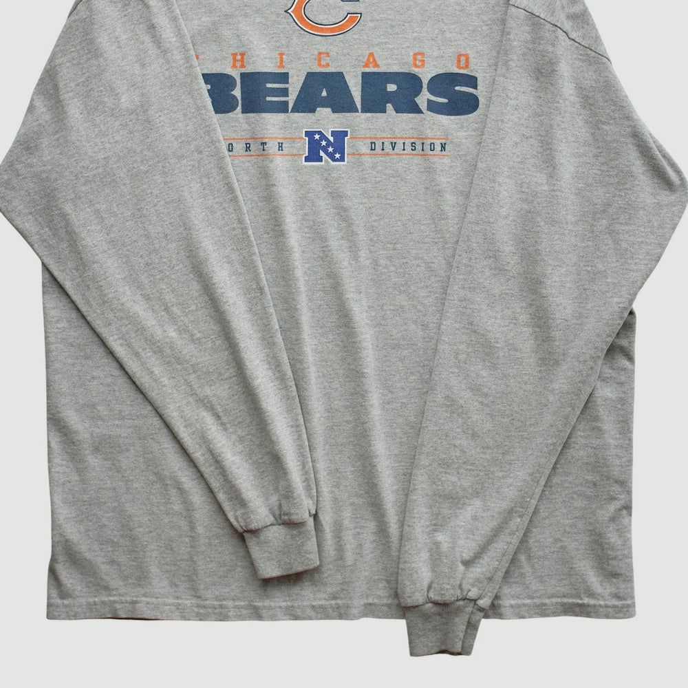 Fanatics Chicago Bears 2010s Long Sleeve T-shirt Heather Gray Vintage