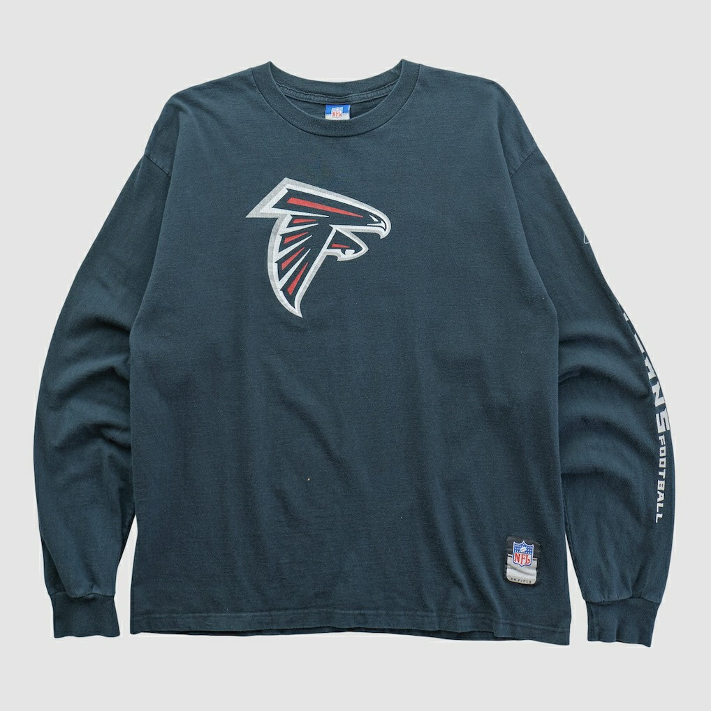 Fanatics Atlanta Falcons Reebok 2000s Long Sleeve T-shirt Black Vintage