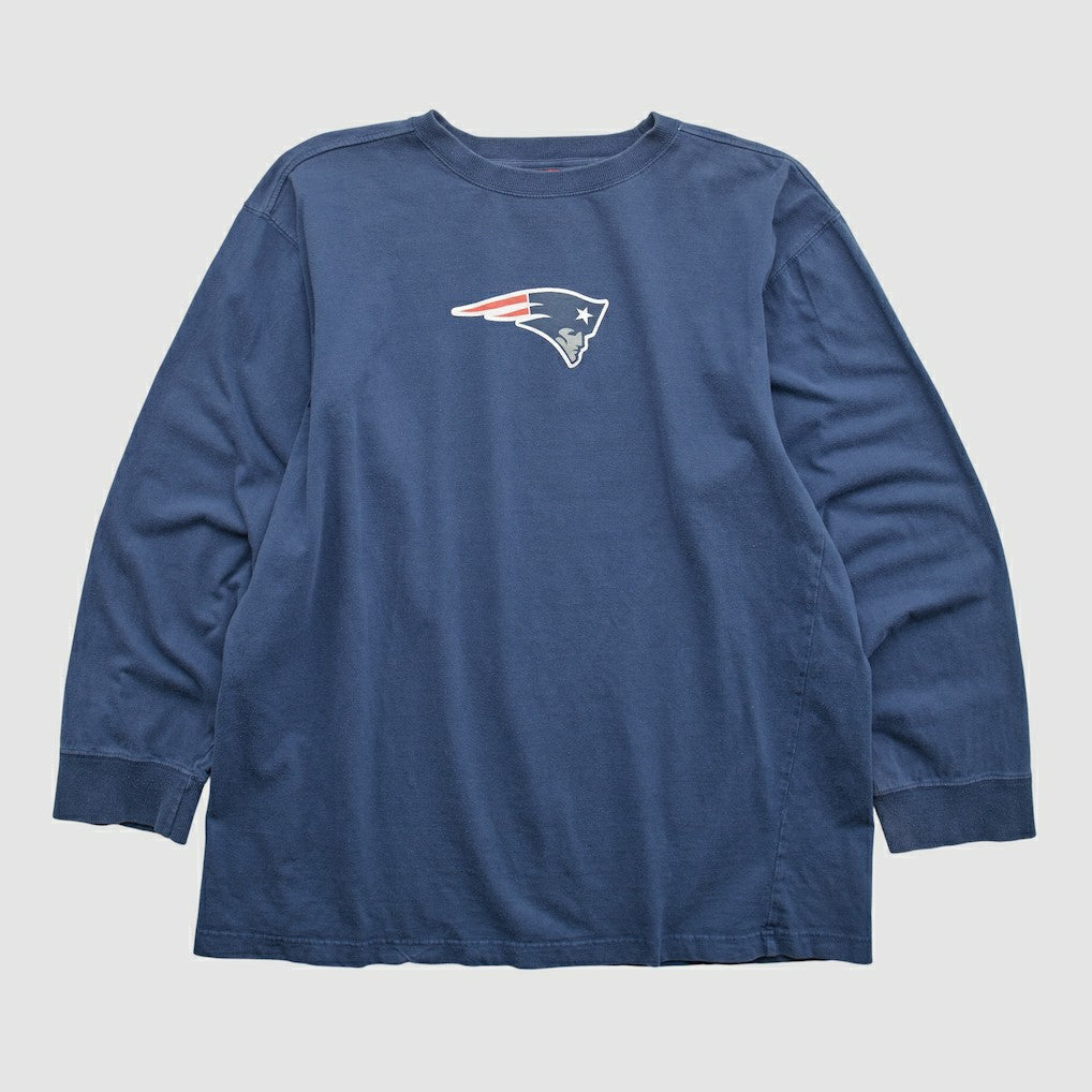 Fanatics New England Patriots NFL 2000s Long Sleeve T-shirt Navy Vintage