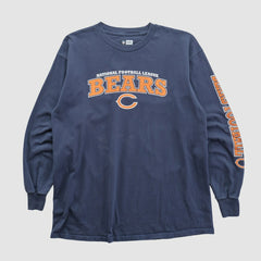 Fanatics Chicago Bears NFL 2010s Long Sleeve T-shirt Navy Vintage