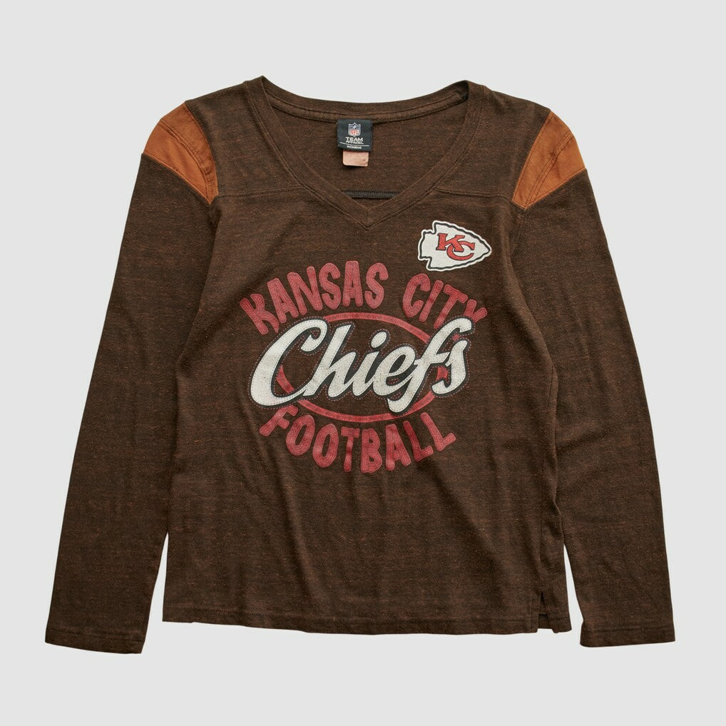 Fanatics Kansas City Chiefs NFL 2010s Long Sleeve T-shirt Brown Vintage