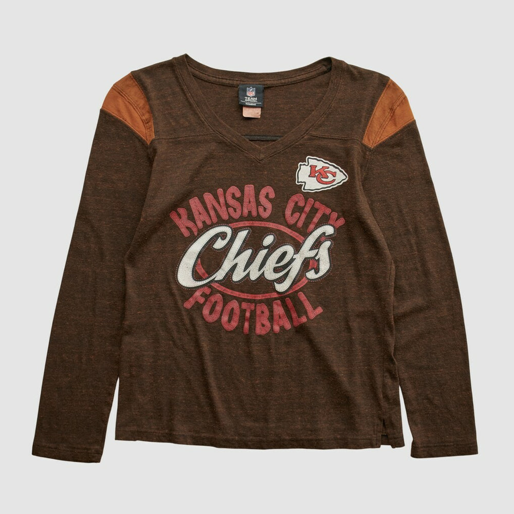 Fanatics Kansas City Chiefs NFL 2010s Long Sleeve T-shirt Brown Vintage