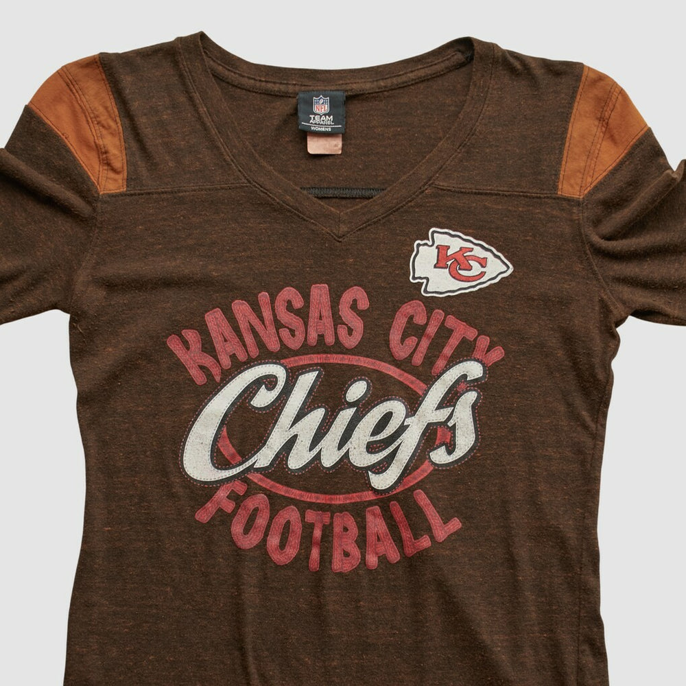 Fanatics Kansas City Chiefs NFL 2010s Long Sleeve T-shirt Brown Vintage