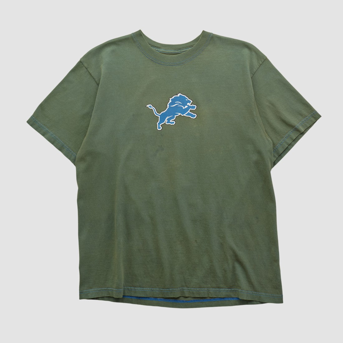 Fanatics Detroit Lions Reebok 2000s T-shirt Green Vintage