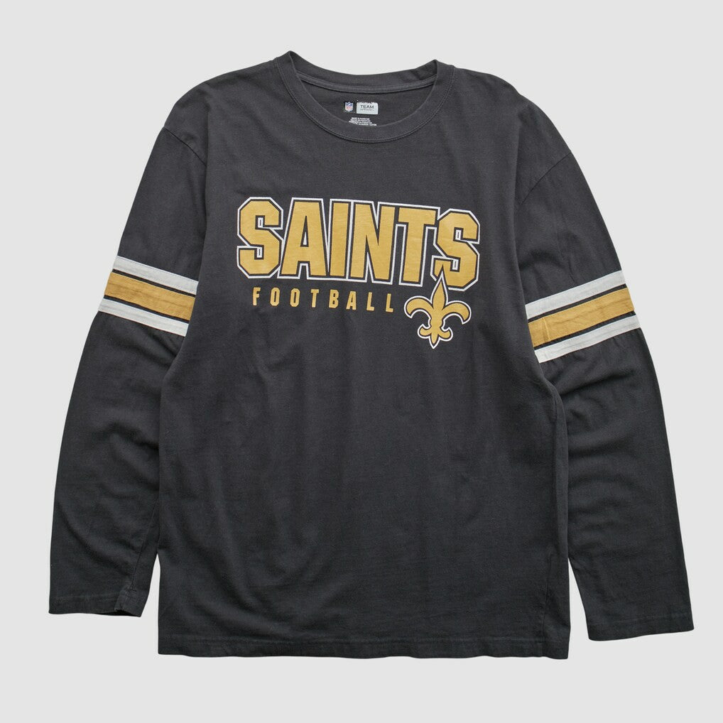 Fanatics New Orleans Saints NFL 2010s Long Sleeve T-shirt Black Vintage