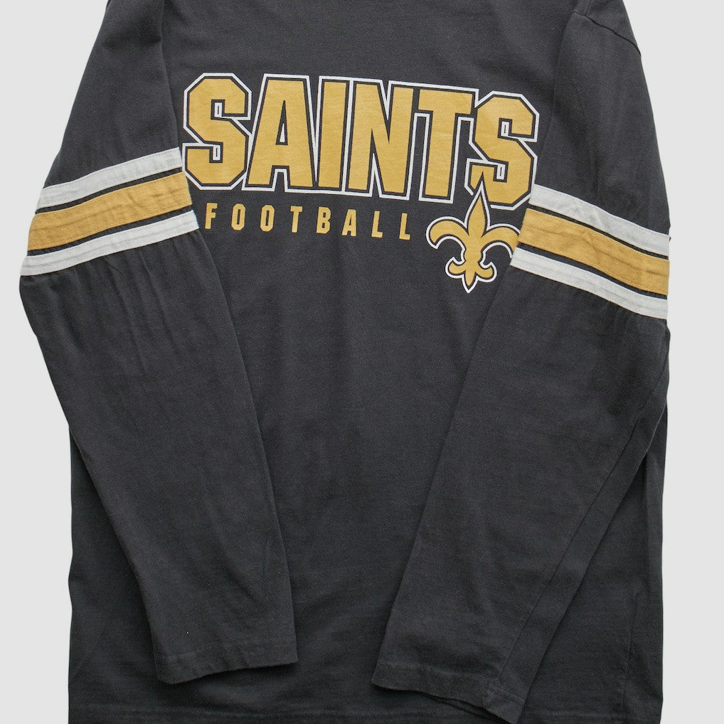 Fanatics New Orleans Saints NFL 2010s Long Sleeve T-shirt Black Vintage