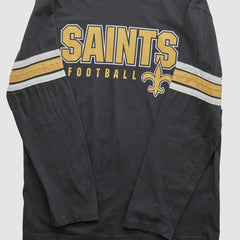 Fanatics New Orleans Saints NFL 2010s Long Sleeve T-shirt Black Vintage
