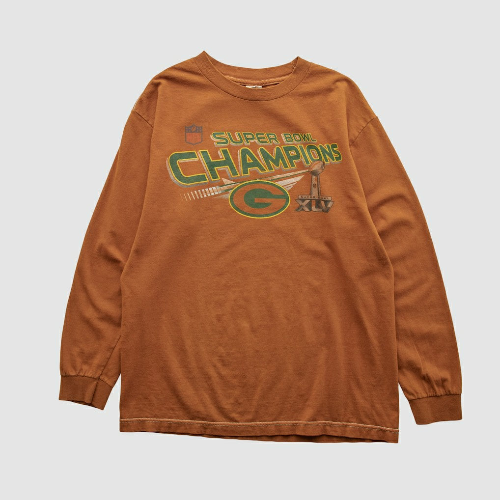 Fanatics Super Bowl Champions XLV Alstyle 2011 Long Sleeve T-shirt Clay Vintage