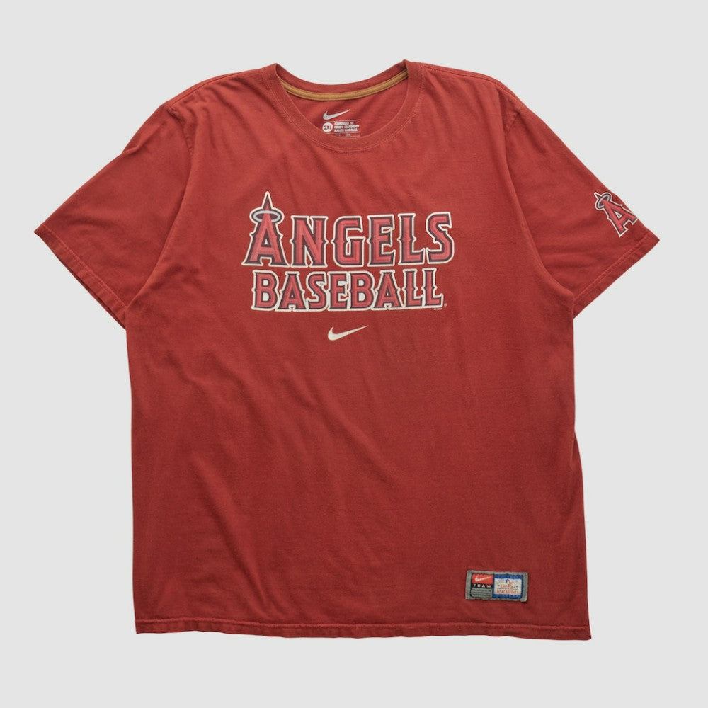 Los Angeles Angels Nike 2010s T-shirt - Maroon - 2XVintage - Nike Sale