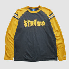 Fanatics Pittsburgh Steelers Reebok 2000s Long Sleeve T-shirt Black Vintage
