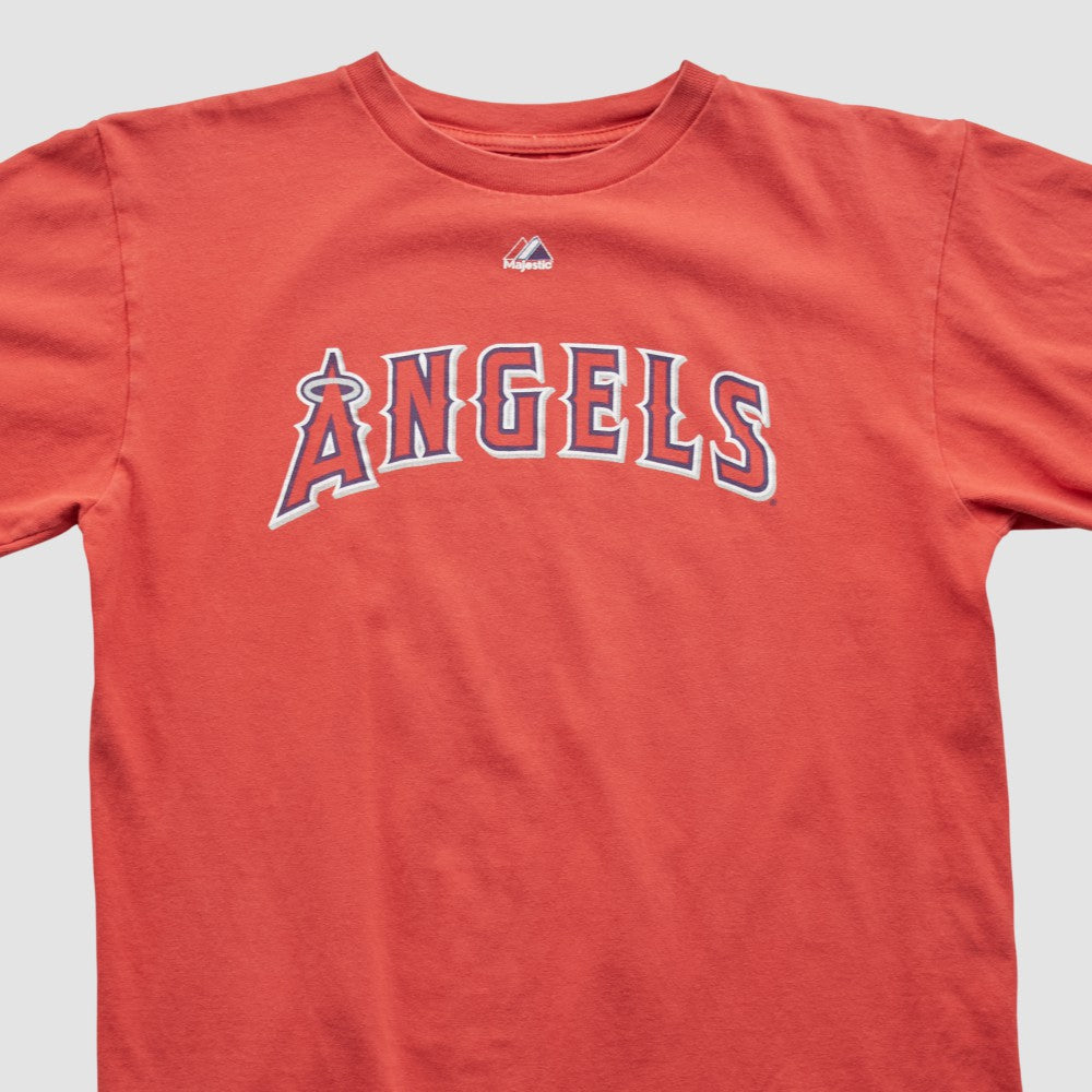 Los Angeles Angels Majestic 2000s T-shirt - Red - XVintage - Fanatics Discount