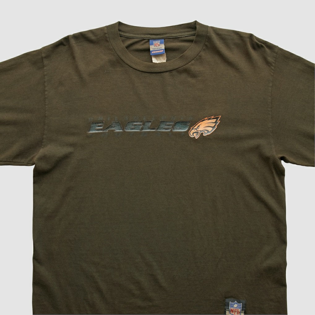Fanatics Philadelphia Eagles Reebok 2000s Long Sleeve T-shirt Brown Vintage