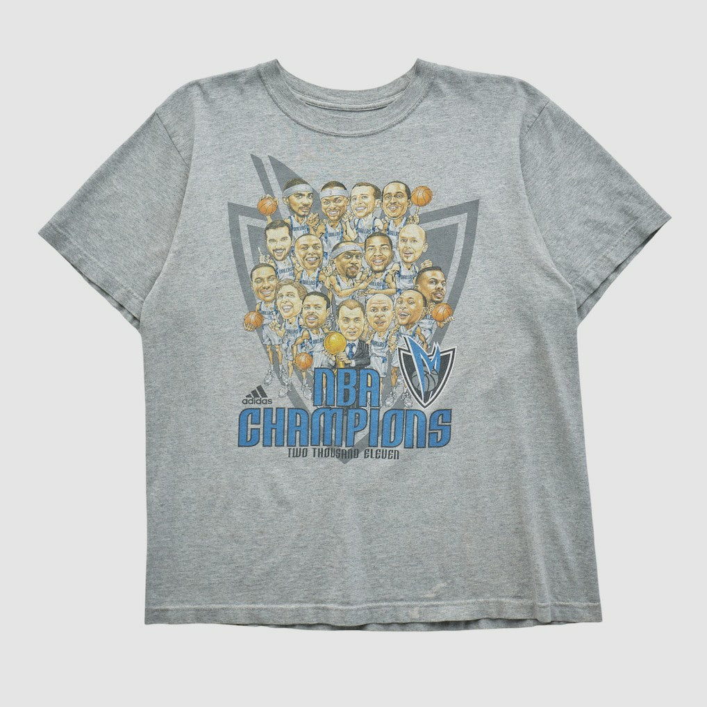 Dallas Mavericks 2011 T-shirt for sale Heather Gray Vintage | Adidas discount