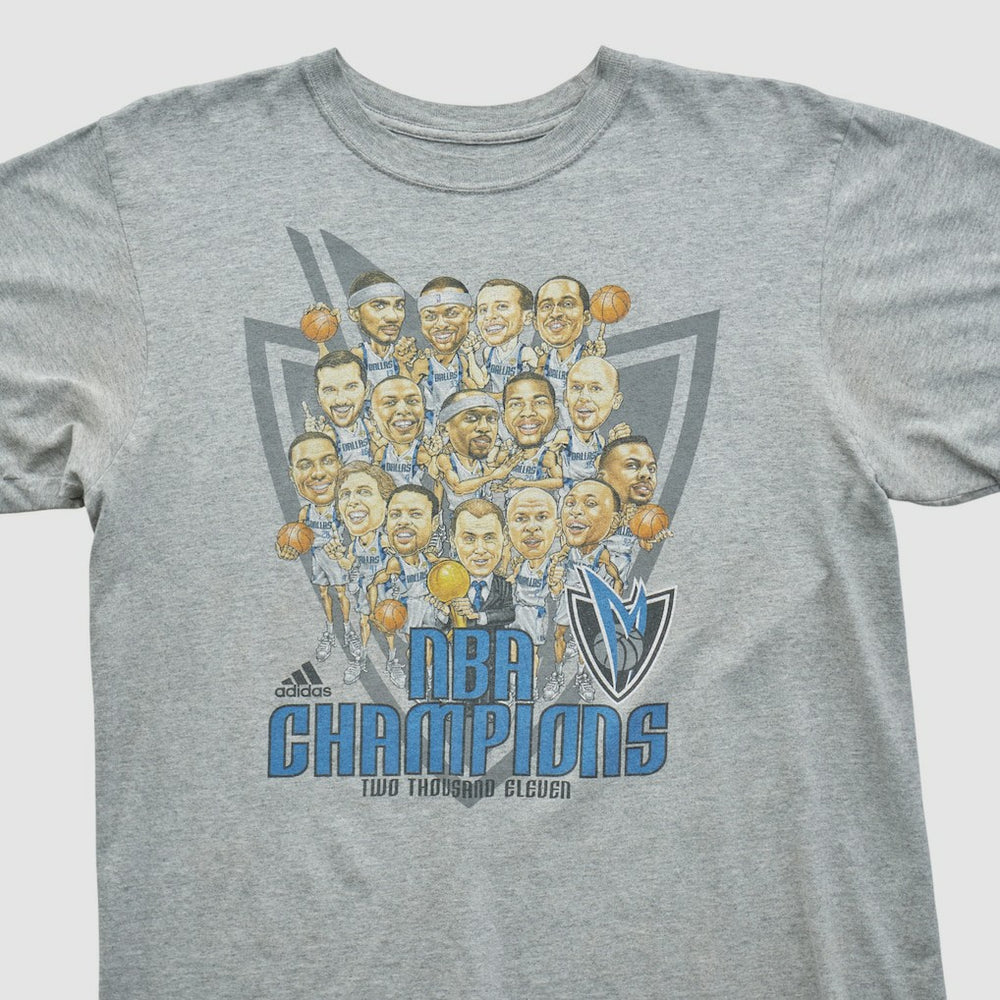 Dallas Mavericks 2011 T-shirt for sale Heather Gray Vintage | Adidas discount