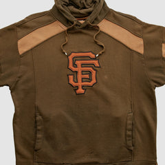 San Francisco Giants Majestic 2000s Hooded Pullover Sweatshirt - Brown - Vintage - Fanatics Online