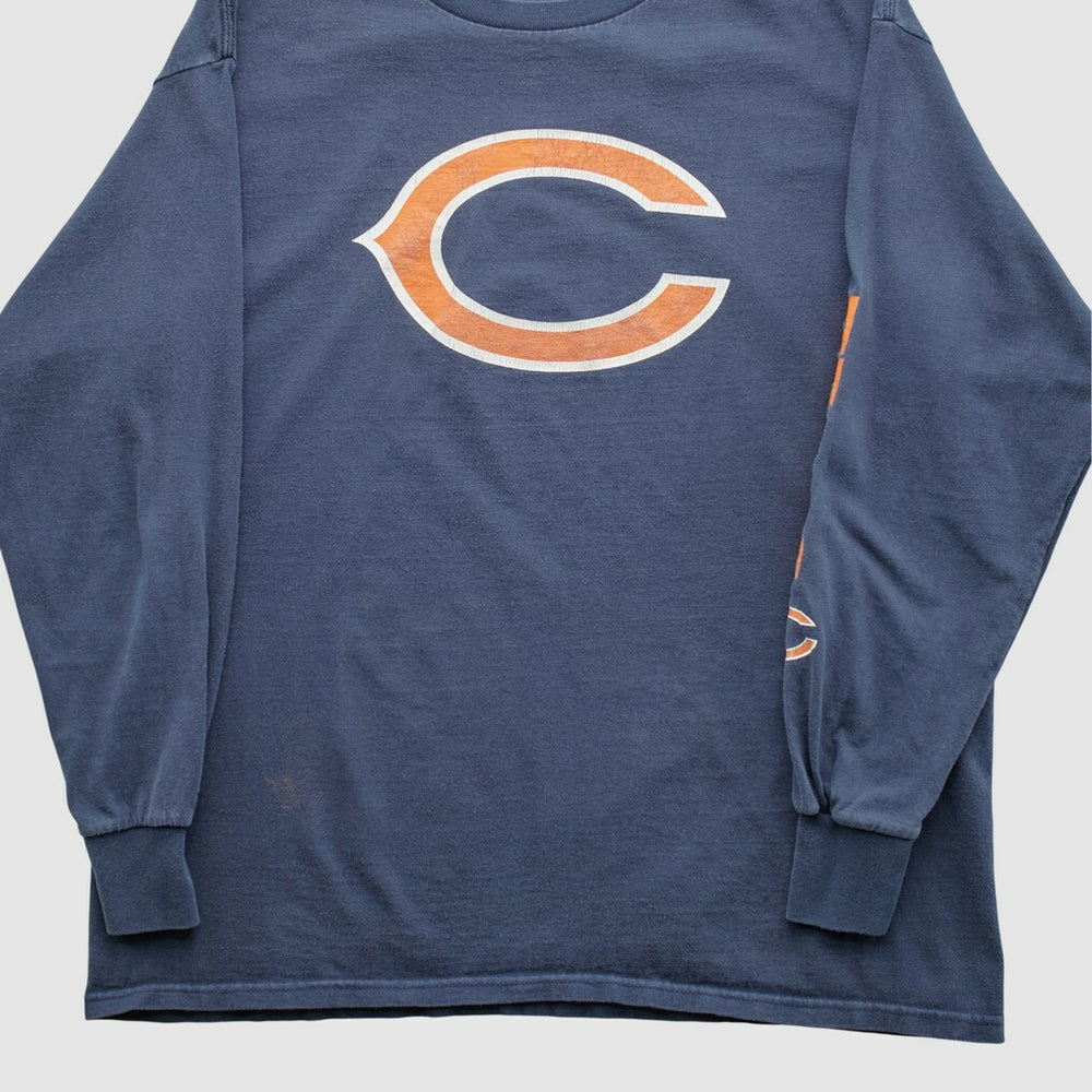Fanatics Chicago Bears NFL 2010s Long Sleeve T-shirt Navy Vintage