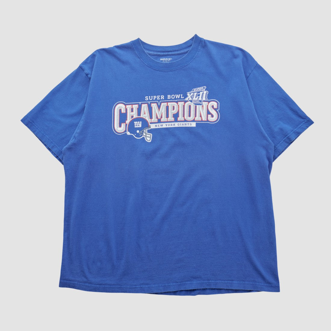 Fanatics New York Giants Reebok 2008 T-shirt Blue Vintage