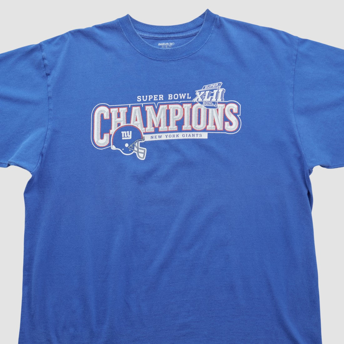 Fanatics New York Giants Reebok 2008 T-shirt Blue Vintage