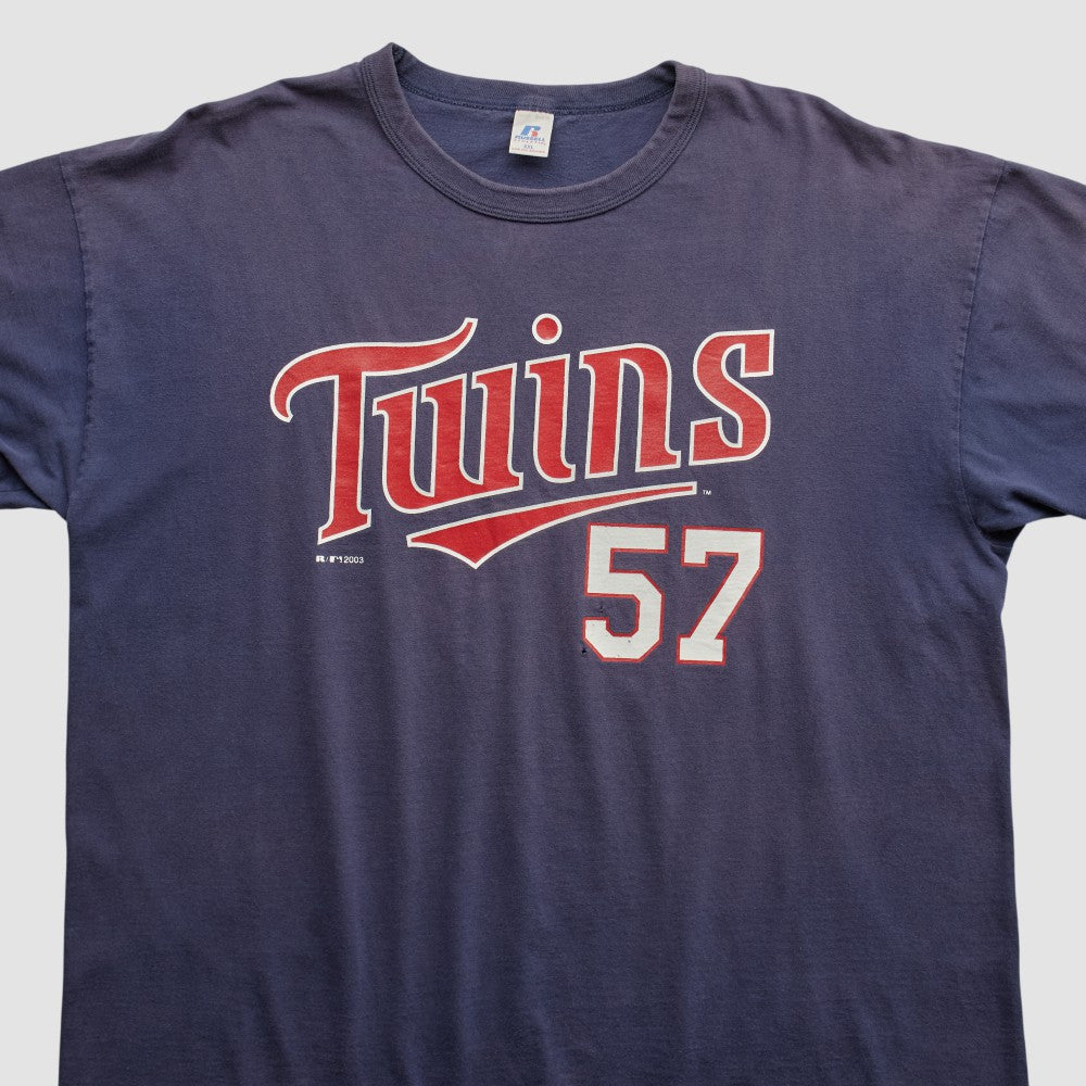 Minnesota Twins Russell 2003 T-shirt - Navy - 2XVintage - Fanatics Lifestyle