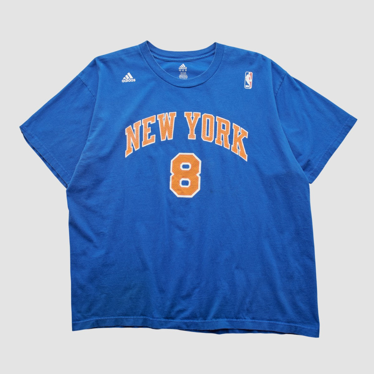 New York Knicks 2000s T-shirt Blue Vintage | Adidas for sale