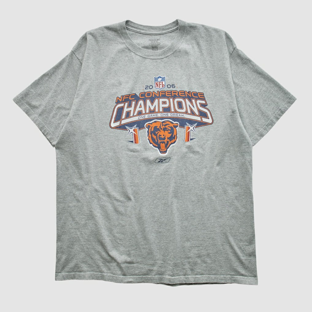 Fanatics Chicago Bears Reebok 2006 T-shirt Heather Gray Vintage