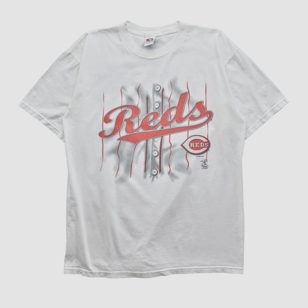 Cincinnati Reds True Fan 2000 T-shirt - White - XVintage - Fanatics Sale