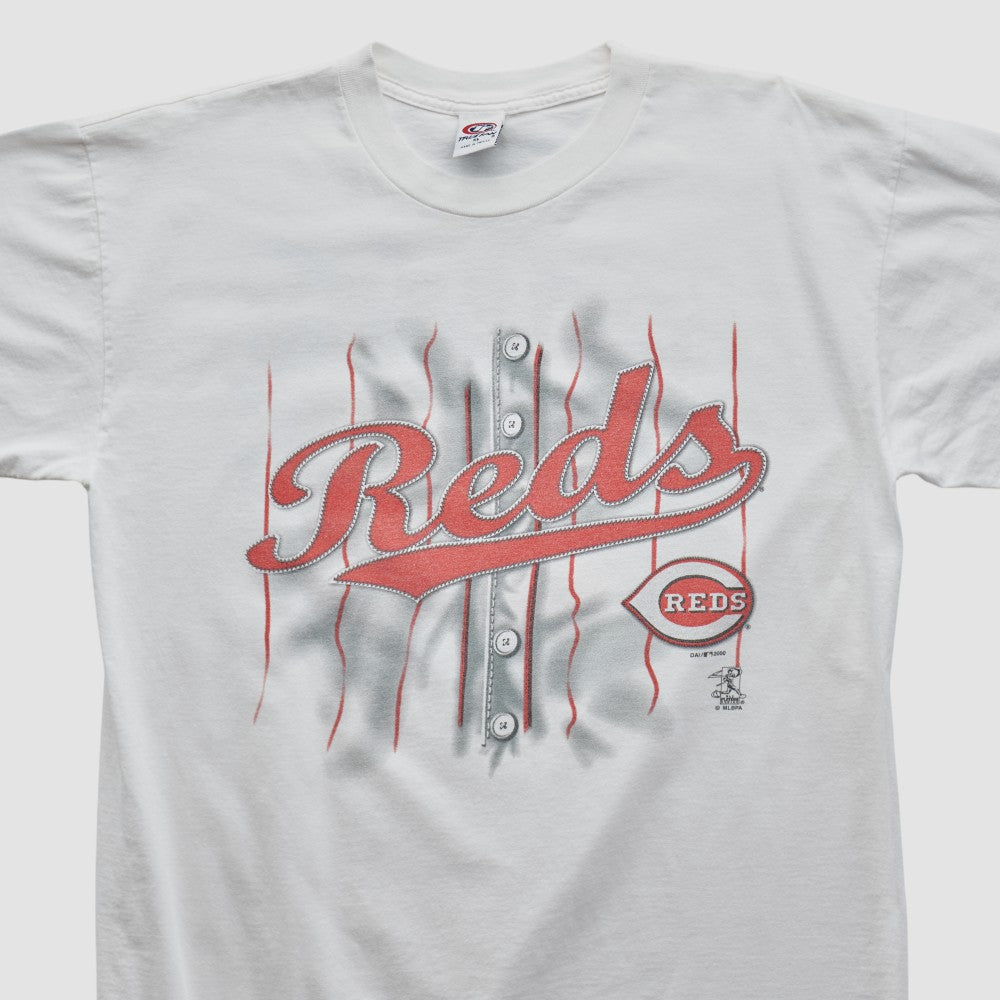 Cincinnati Reds True Fan 2000 T-shirt - White - XVintage - Fanatics Sale