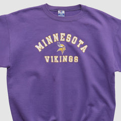 Fanatics Minnesota Vikings Champion 90s Pullover Sweatshirt Purple Vintage