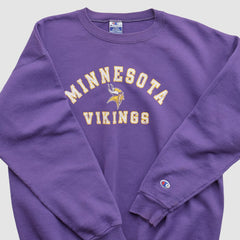 Fanatics Minnesota Vikings Champion 90s Pullover Sweatshirt Purple Vintage