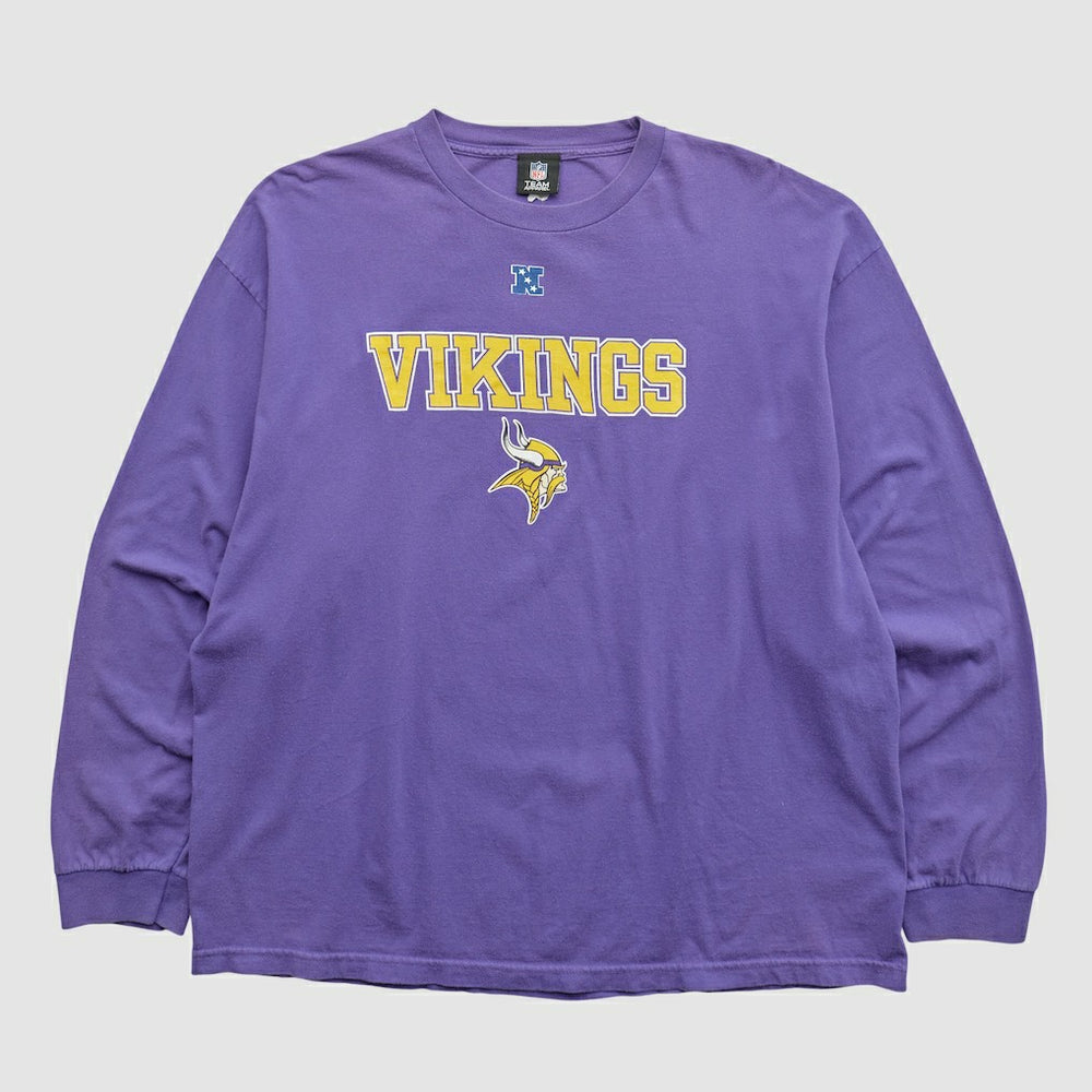 Fanatics Minnesota Vikings NFL 2010s Long Sleeve T-shirt Purple Vintage