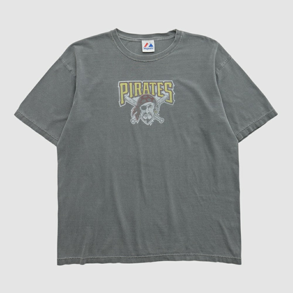 Pittsburgh Pirates Majestic 2000s T-shirt - Gray - Vintage - Fanatics Lifestyle