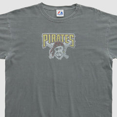 Pittsburgh Pirates Majestic 2000s T-shirt - Gray - Vintage - Fanatics Lifestyle