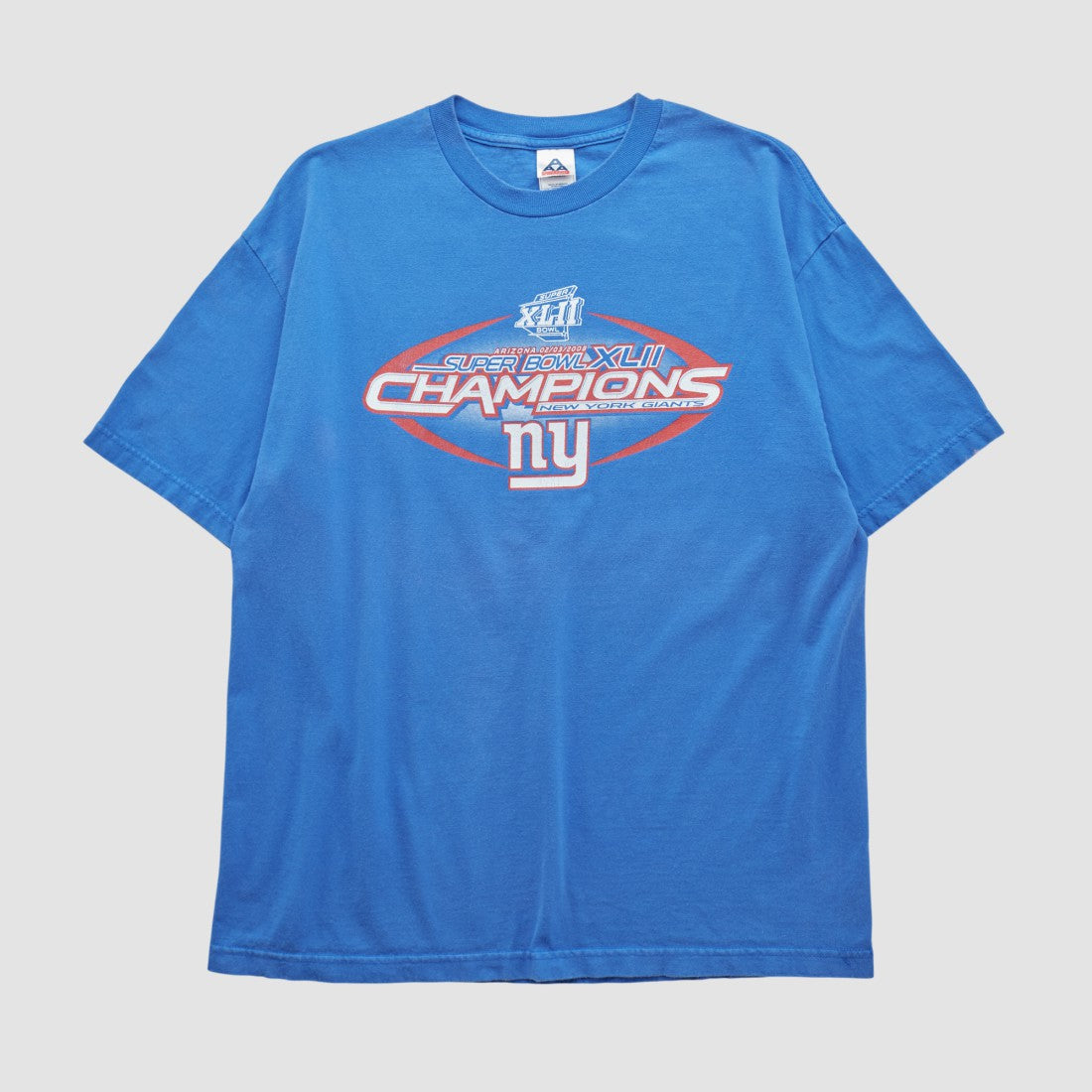 Fanatics New York Giants Alstyle 2008 T-shirt Blue Vintage