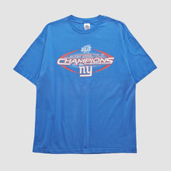 Fanatics New York Giants Alstyle 2008 T-shirt Blue Vintage