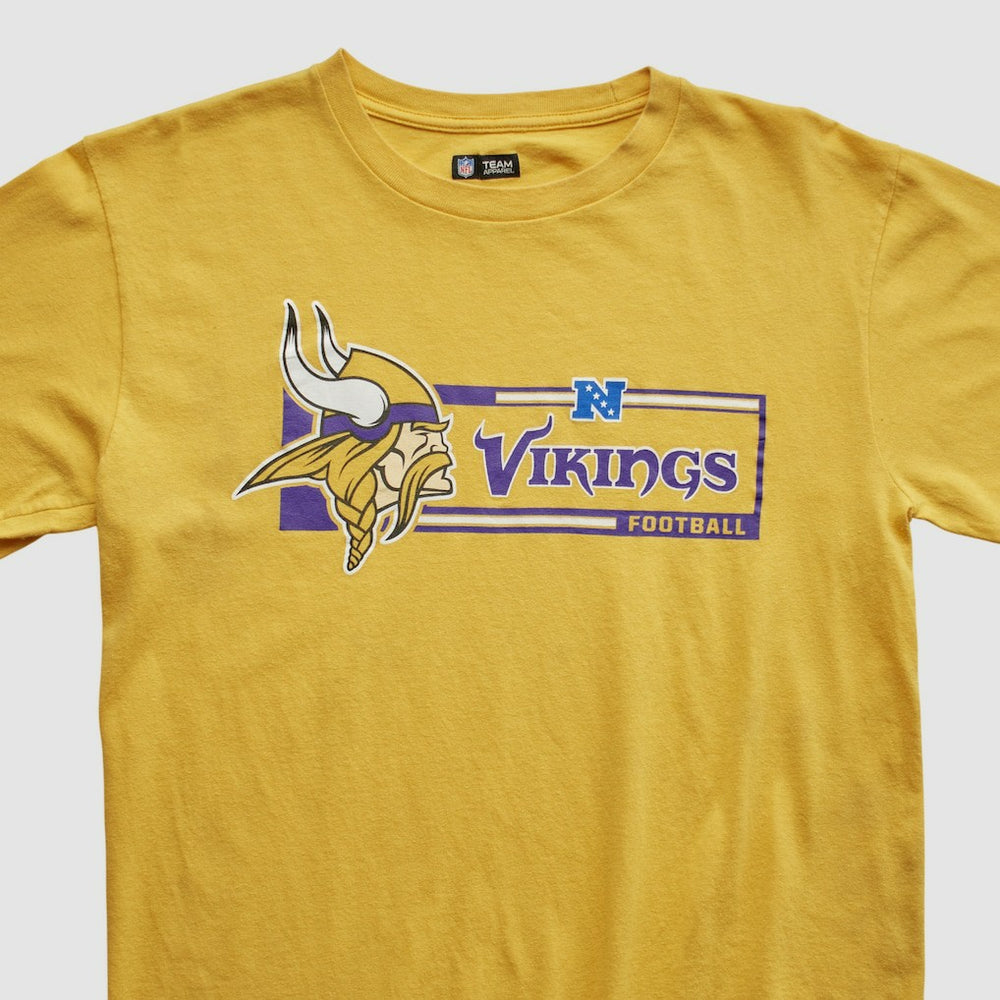 Fanatics Minnesota Vikings NFL 2010s Long Sleeve T-shirt Yellow Vintage
