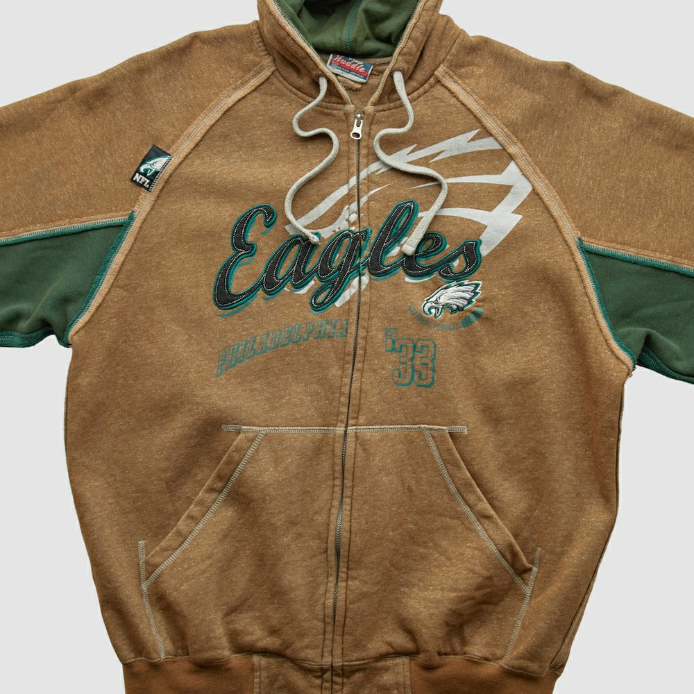 Fanatics Philadelphia Eagles NFL 2010s Hooded Full Zip Sweatshirt Clay Vintage