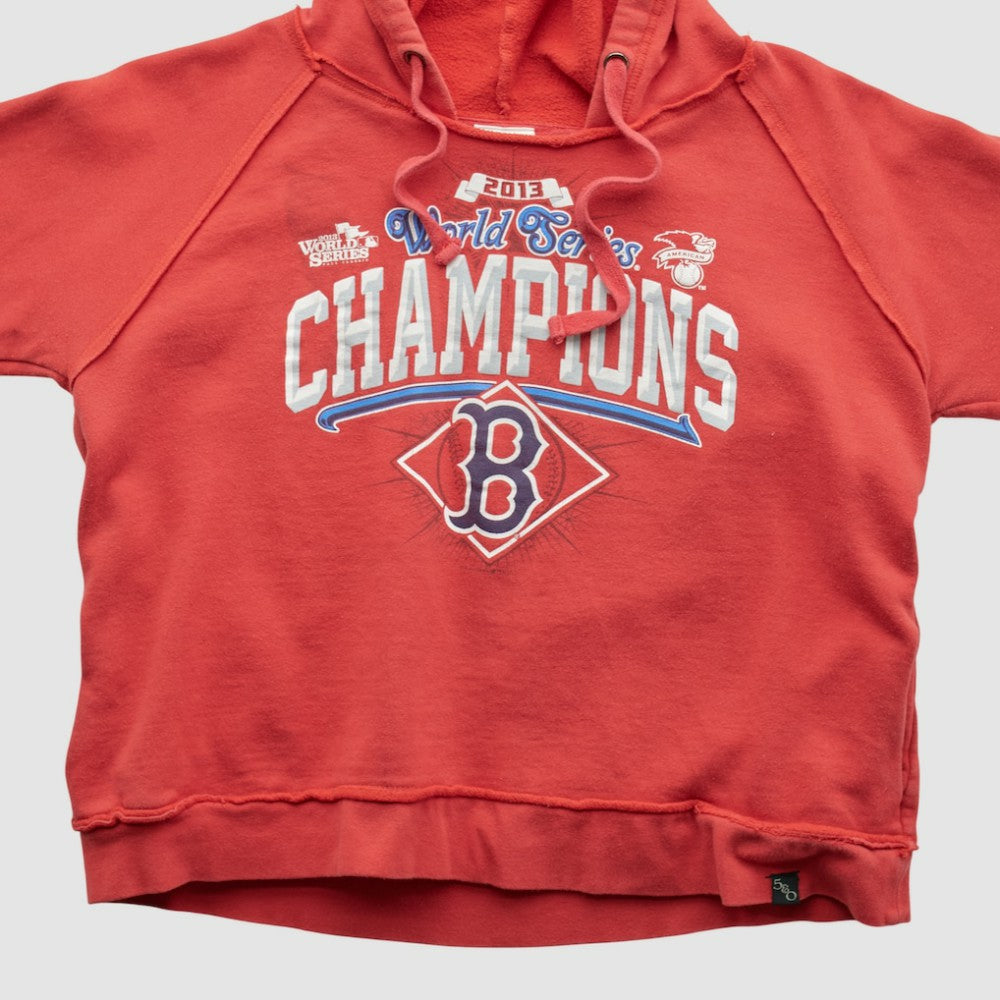 Boston Red Sox MLB Genuine Merchandise 2013 Hooded Pullover Sweatshirt - Red - XXVintage - Fanatics Online