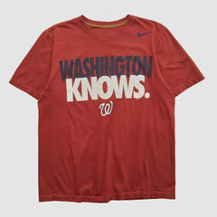 Washington Nationals Nike 2010s T-shirt - Maroon - Vintage - Nike Discount