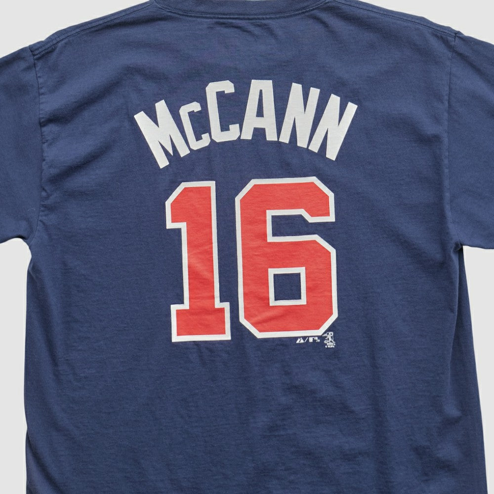 Atlanta Braves Majestic 2000s T-shirt - Navy - Vintage - Fanatics on Sale