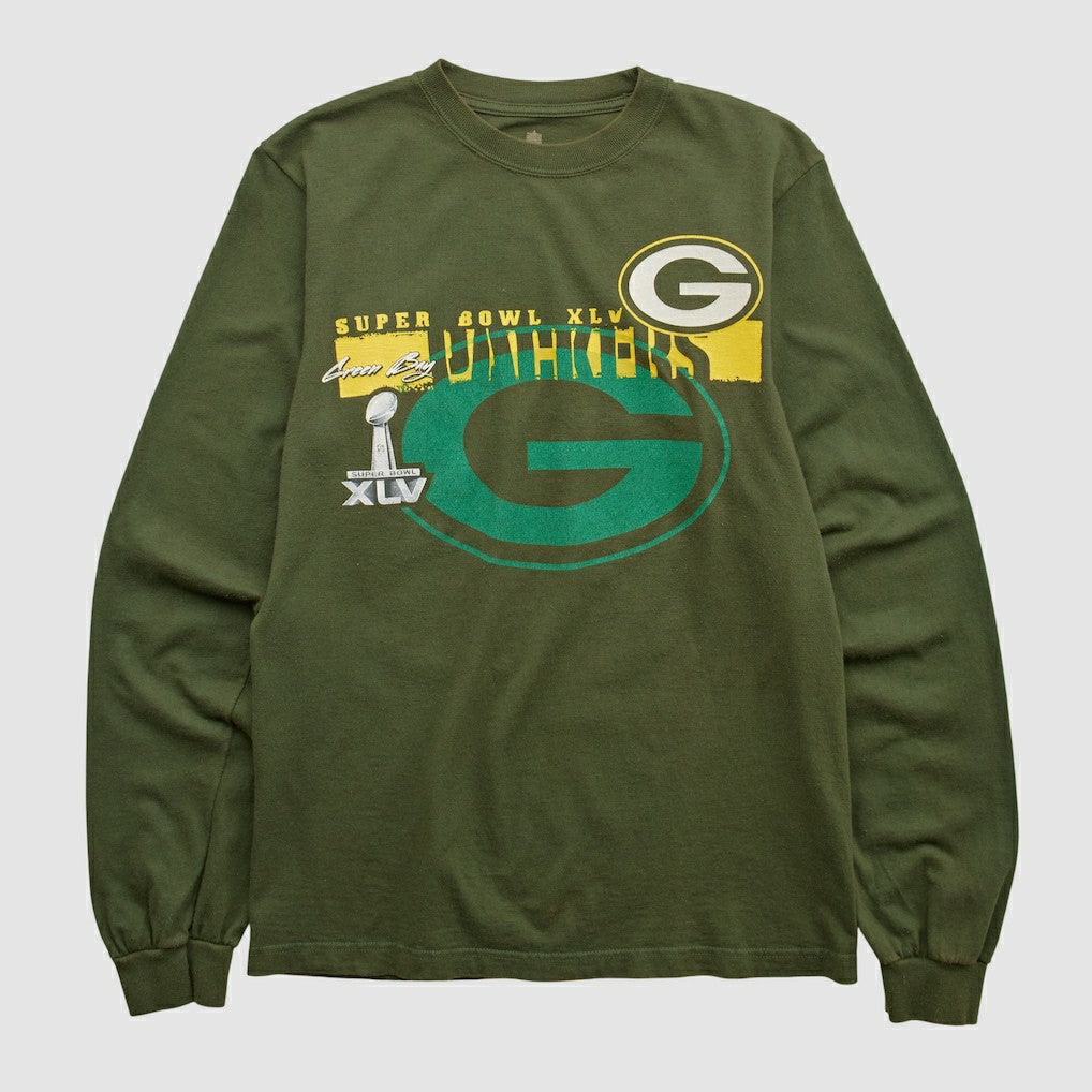 Fanatics Green Bay Packers NFL 2011 Long Sleeve T-shirt Green Vintage