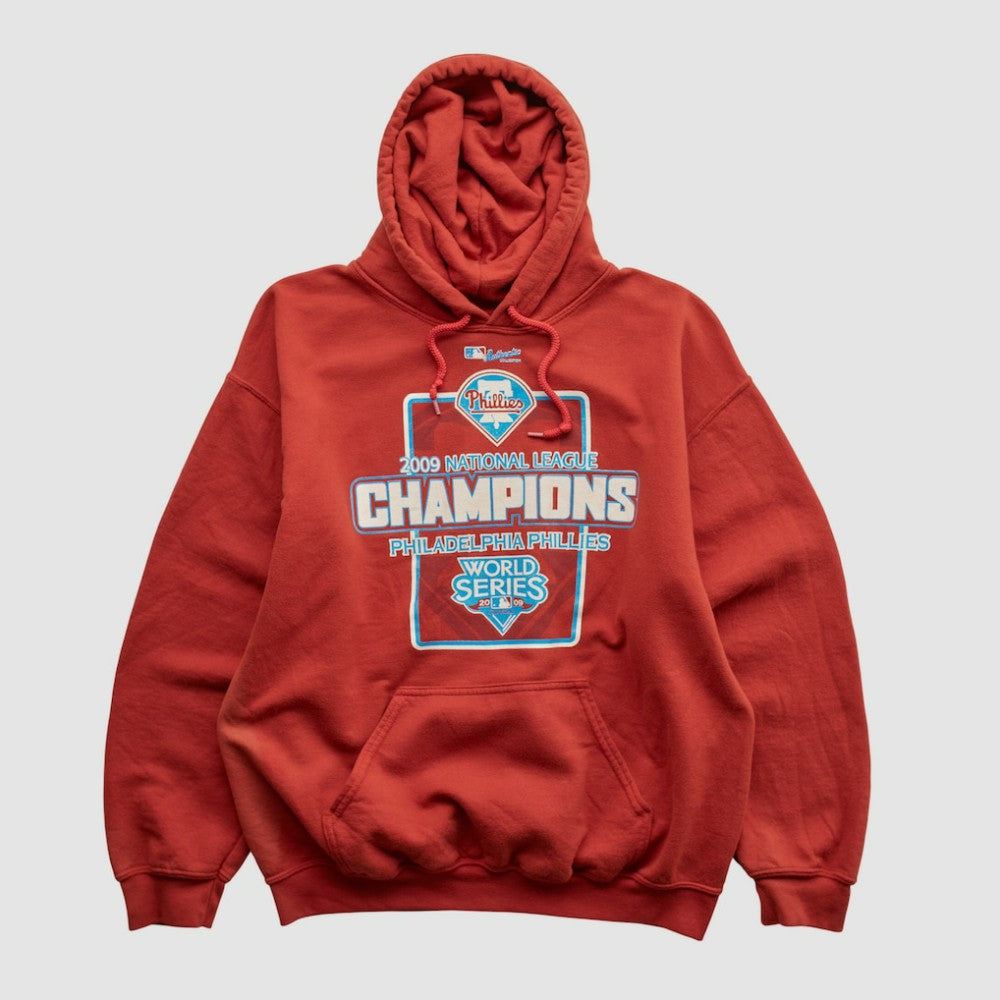 National League Champions 2009 Hooded Pullover Sweatshirt - Red - Vintage - Fanatics Lifestyle