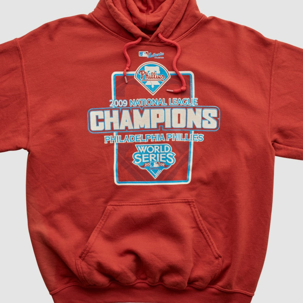 National League Champions 2009 Hooded Pullover Sweatshirt - Red - Vintage - Fanatics Lifestyle