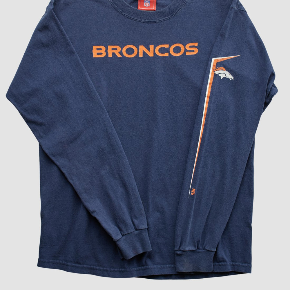 Fanatics Denver Broncos NFL 2000s Long Sleeve T-shirt Navy Vintage