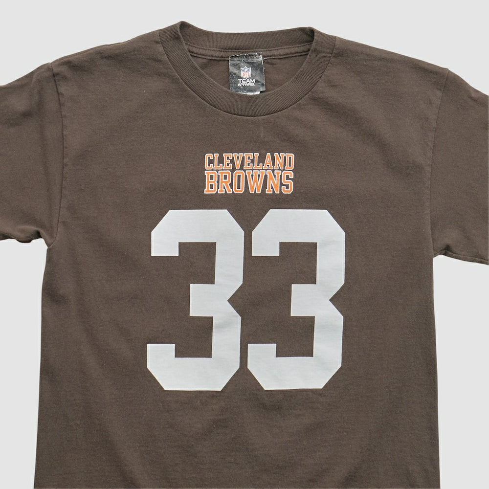 Fanatics Cleveland Browns NFL 2010s T-shirt Brown Yth L Real Vintage