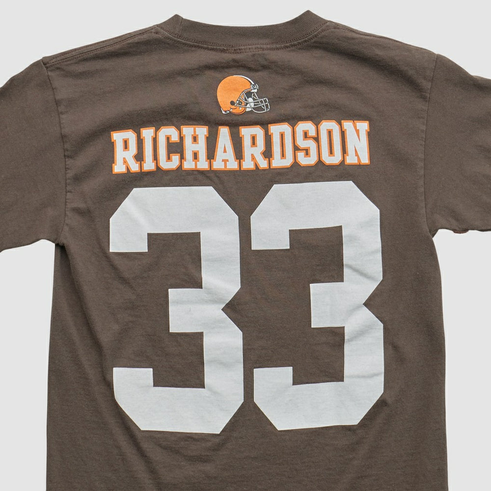 Fanatics Cleveland Browns NFL 2010s T-shirt Brown Yth L Real Vintage