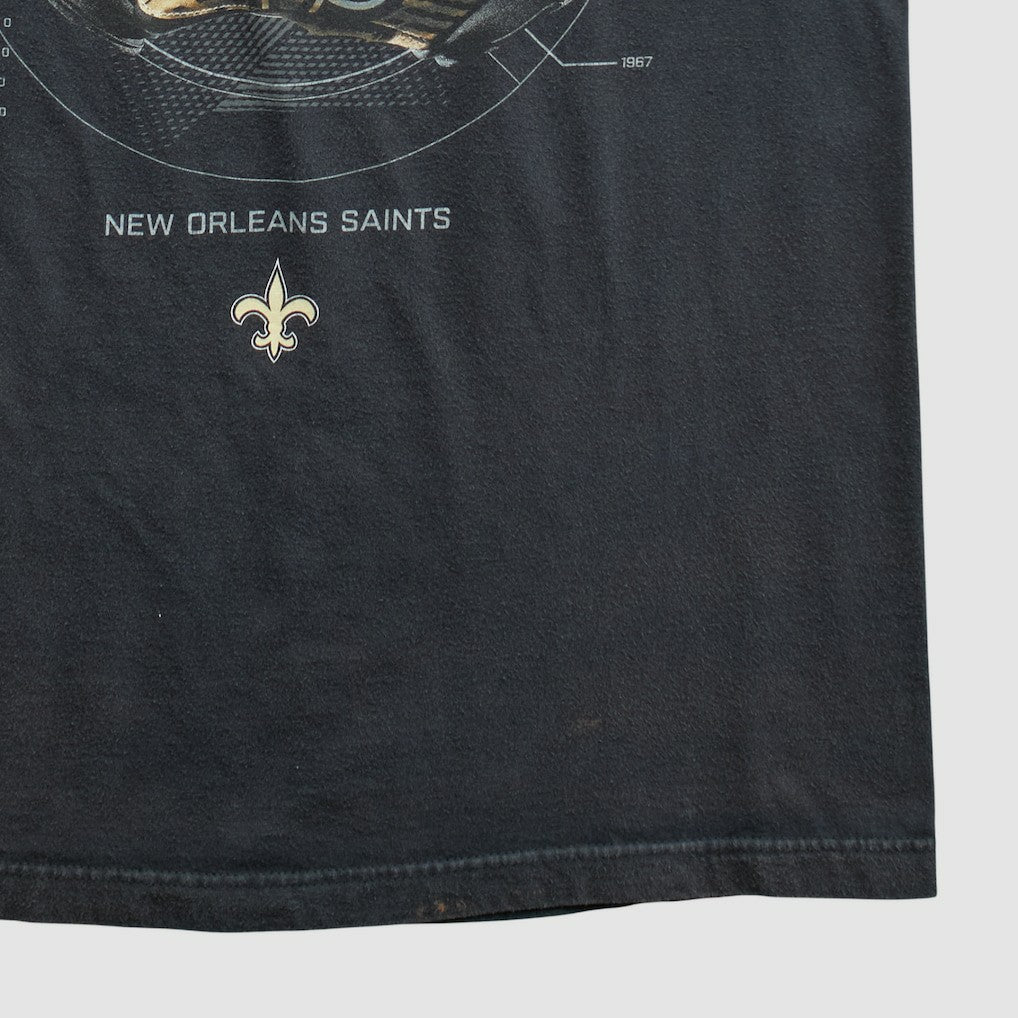 Fanatics New Orleans Saints 2010s T-shirt Black Vintage