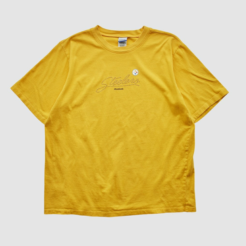 Fanatics Pittsburgh Steelers Reebok 2000s T-shirt Yellow Vintage